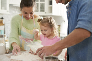 Cocinando en familia